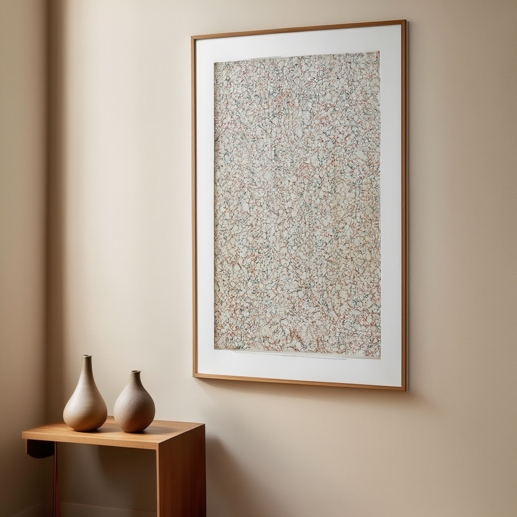 Haaradermarmorpapier (Französisch Adermarmor) (1900) – Vintage Decorative Paper Art Print