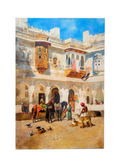 The Rajah Starting on a Hunt – Edwin Lord Weeks (1885) | Orientalist Art Print - Hakyarts