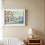 Pont des Arts ‘Paris’ – Paul Signac Poster | Neo‑Impressionist Cityscape Art Print