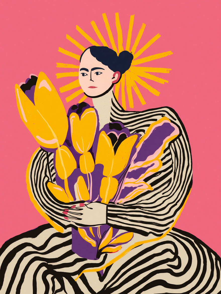 5 Colorful Flower Bouquet Prints – Feminine Wall Art for Living Room, Bedroom & Office Decor