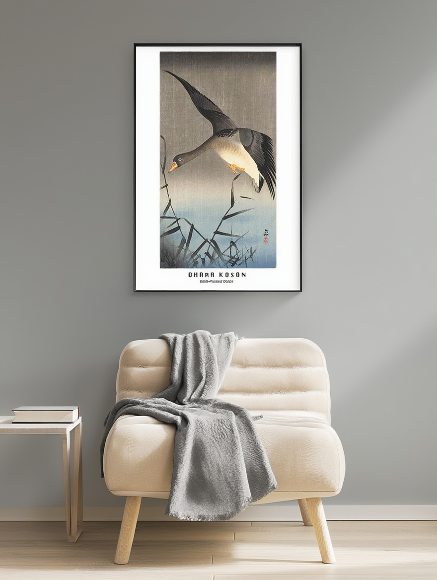 Ohara Koson - White Fronted Goose Poster