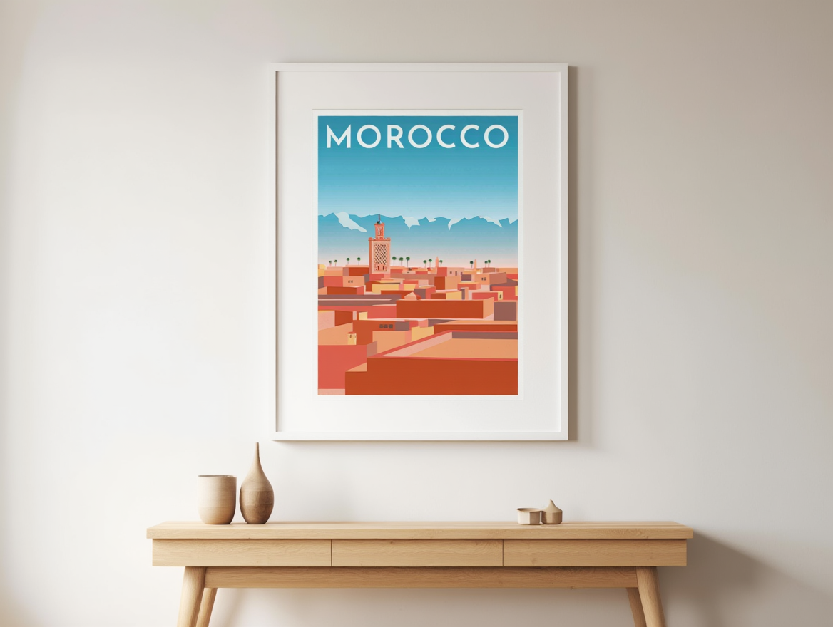 Morocco Travel Poster