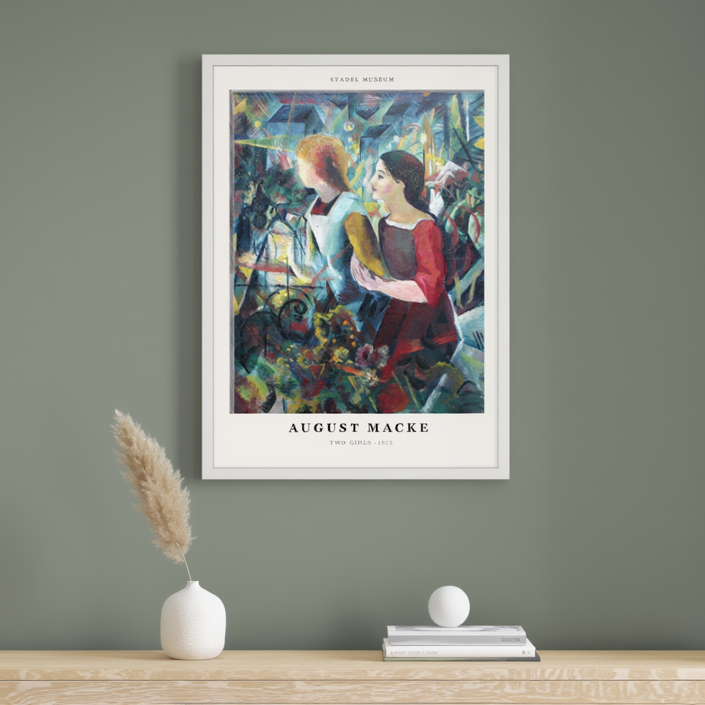 August Macke - Two Girls Poster
