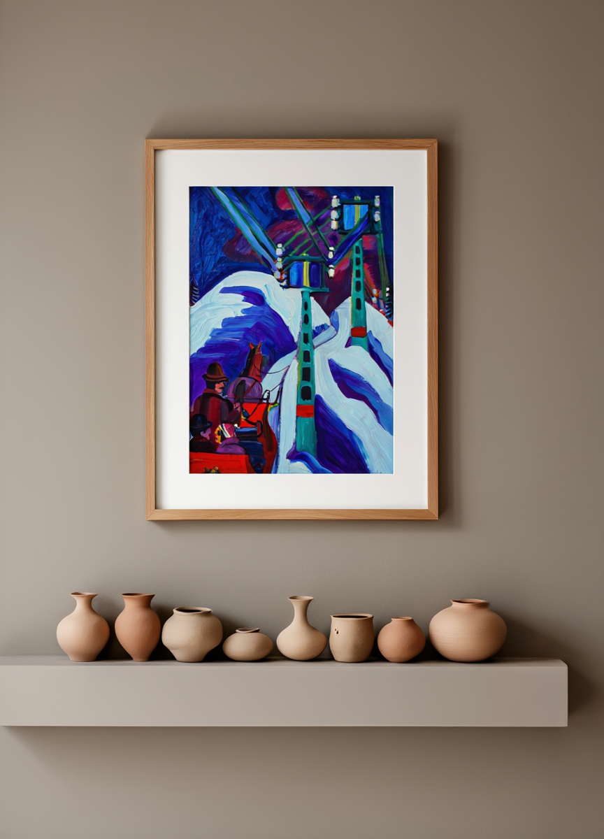 Ernst Ludwig Kirchner - Schlittenfahrt Anagoria