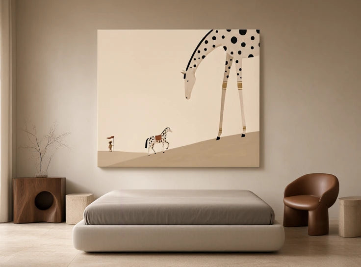 Canvas Print Desert Scenery | Minimalist Landscape Wall Art