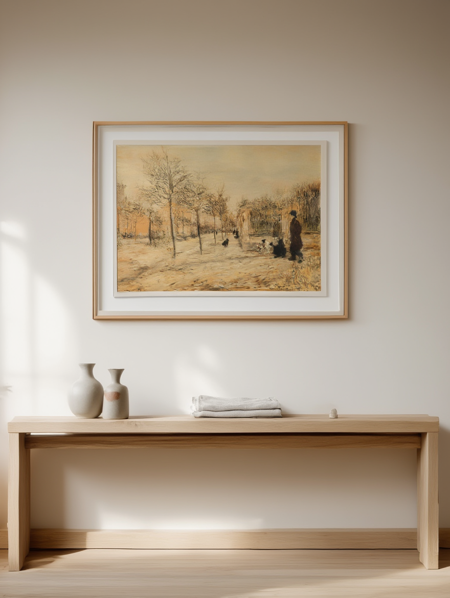 Jean Francois Raffaelli - Street Scene-Winter