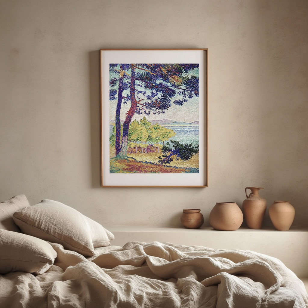 Henri-Edmond Cross-plakat - Eftermiddag i Pardigon Var-plakat | HakyArts