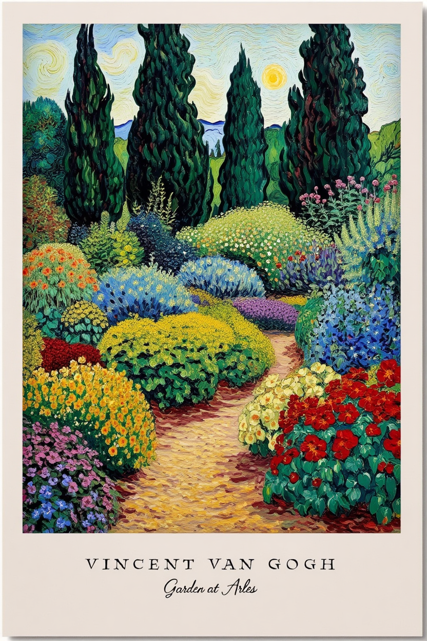 4 Van Gogh Masterpiece Prints – Elegant Gallery Wall Set