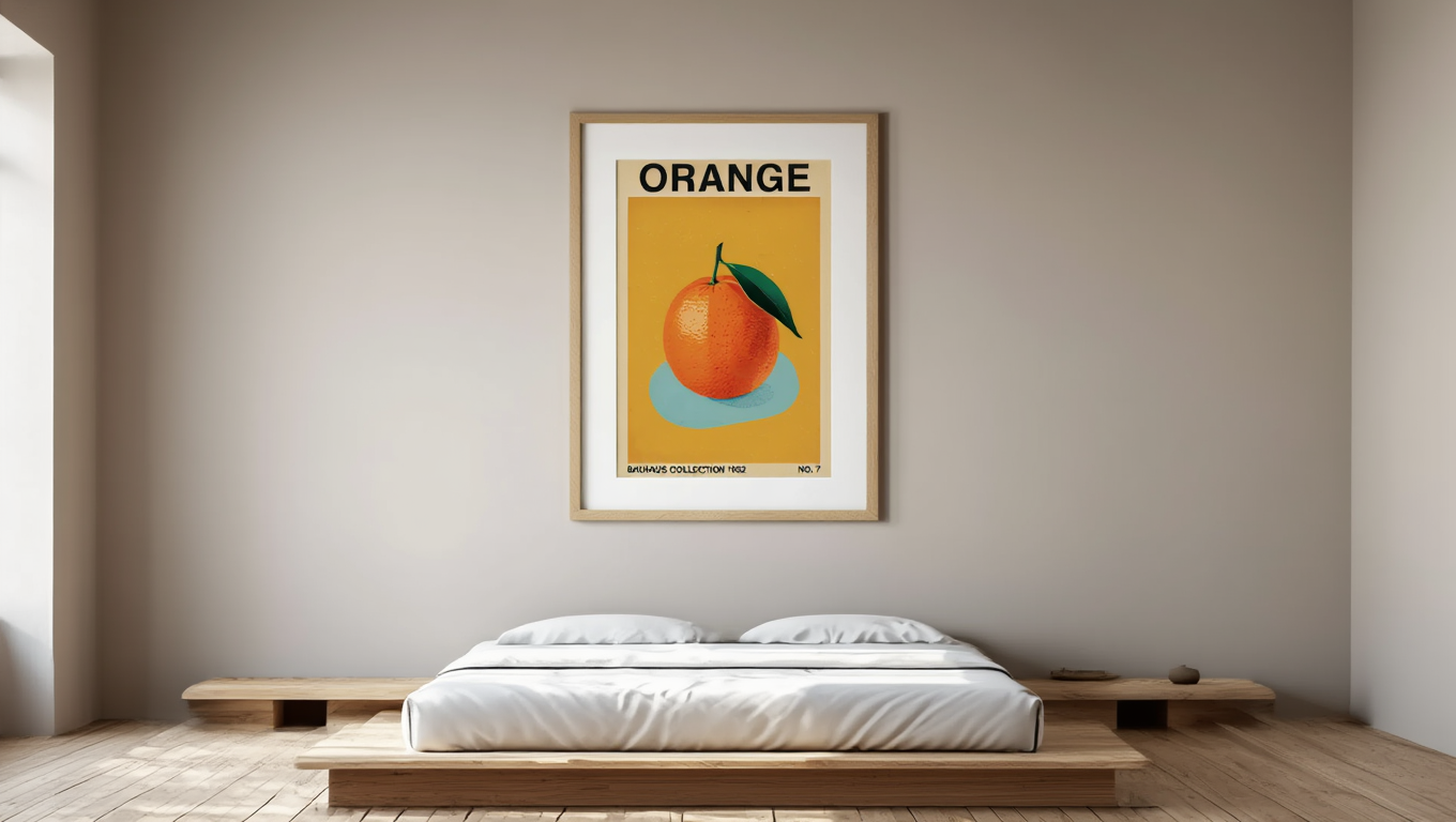 Orange Bauhaus – Vintage Single Print