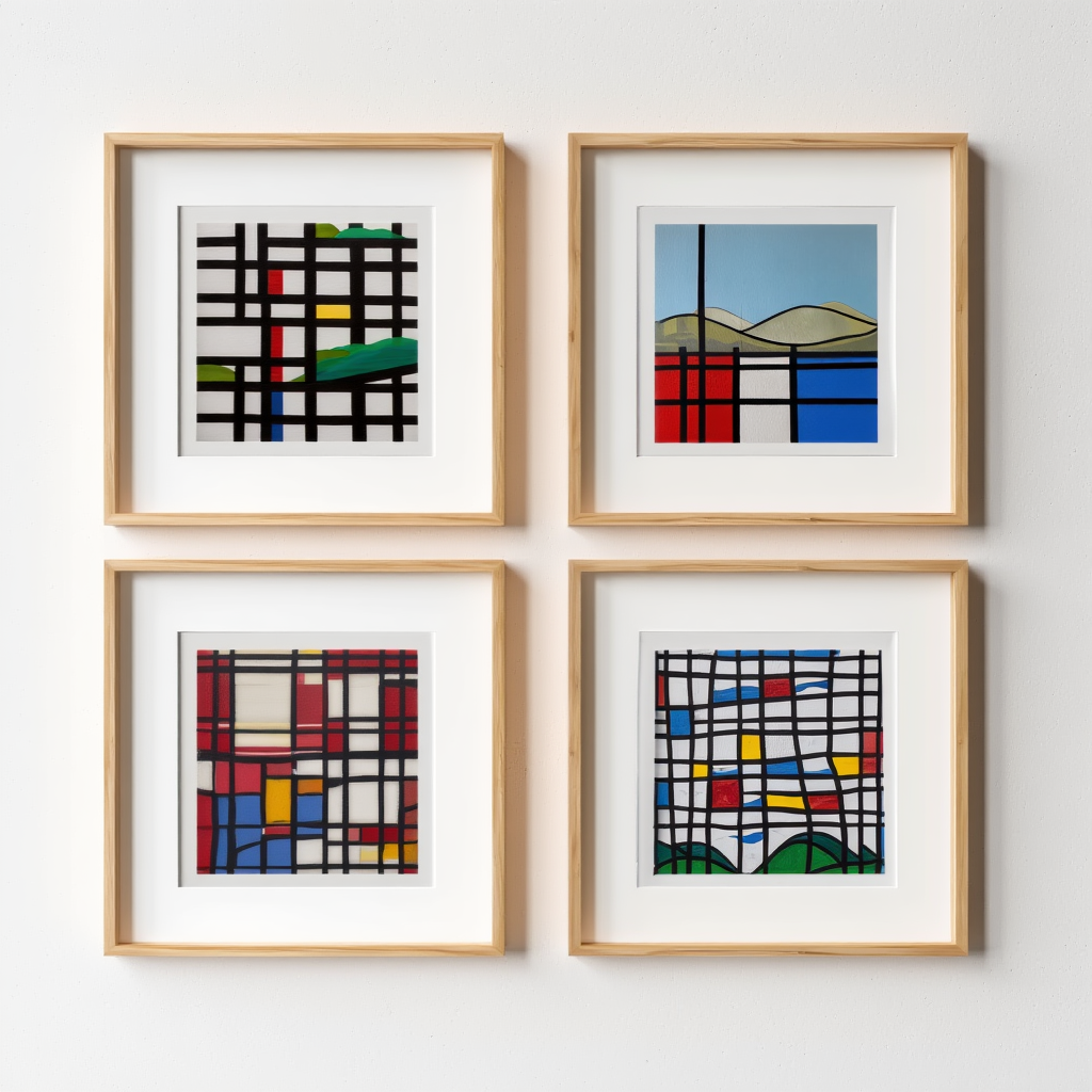 Piet Mondrian – 4 Prints