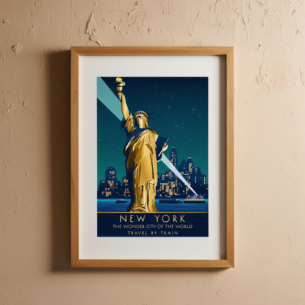 Vintage New York Travel Poster