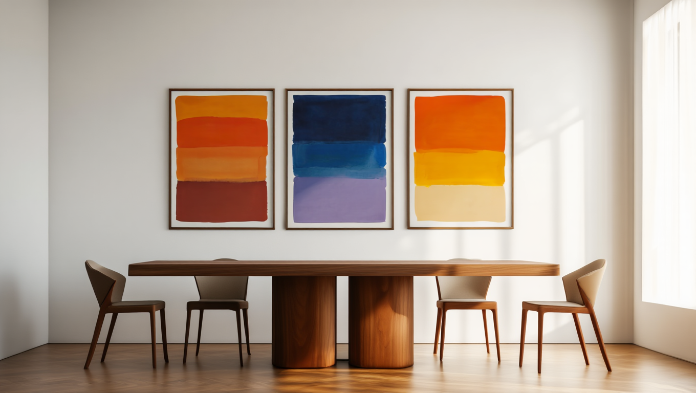 Rothko Inspired Set – Living Room 3 Prints