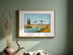 Langlois Bridge at Arles – Vincent van Gogh Poster | Post-Impressionist Landscape & Architectural Art Print