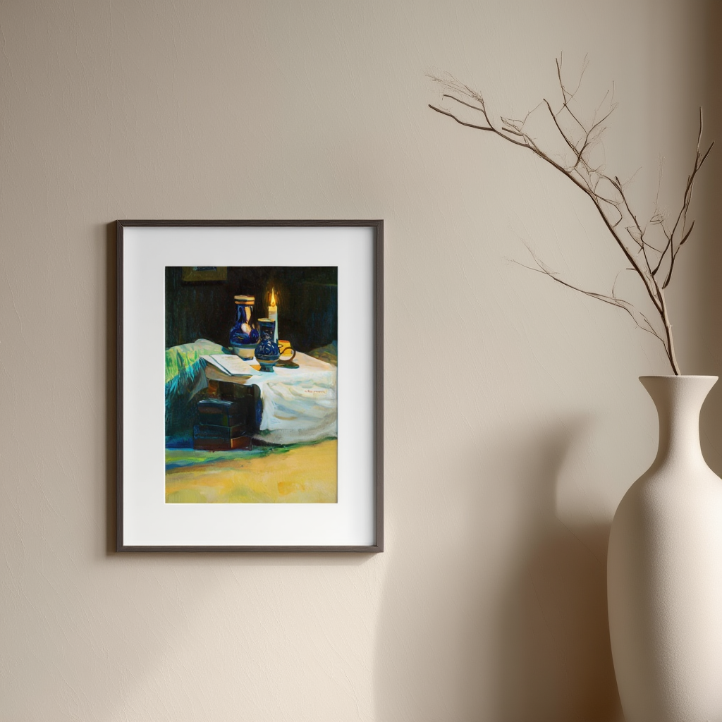 Twilight – Gustav Kampmann, 1912 – Landscape Art Print