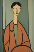 Modigliani Timeless Gaze – Mix & Match Fine Art Print - Hakyarts