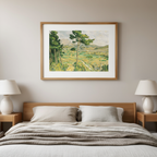 Mont Sainte-Victoire and the Viaduct of the Arc River Valley – Paul Cézanne Poster | Post-Impressionist Landscape Art Print