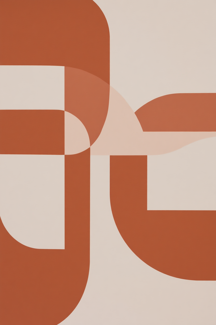 5 Geometric Earth Tone Women Line Art Prints – Abstract Modern Wall Art Collection for Living Room, Bedroom & Studio Decor