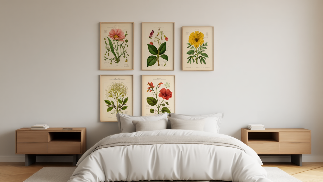 Botanical Harmony – Set of 5 Art Prints