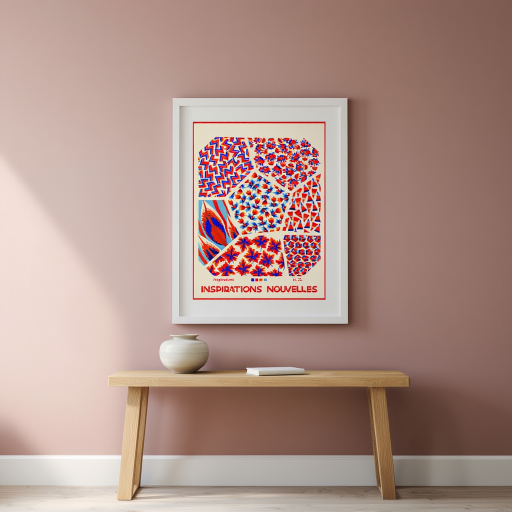 Seven Compositions: Plant Life and Geometric – André Durenceau (1928) | Botanical & Geometric Art Print