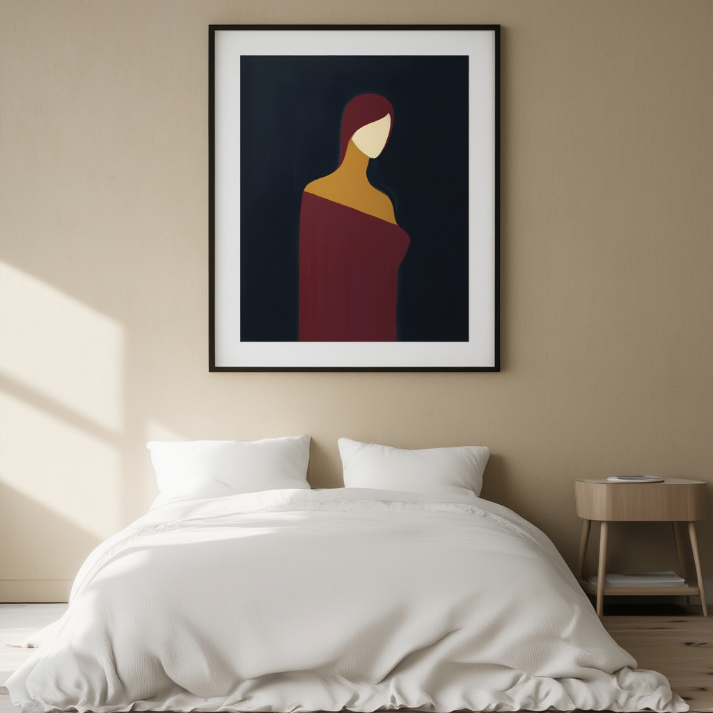 Luminous Veil – Figurative Art Print - Hakyarts