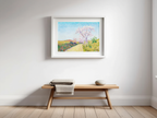 La Route de Belvèze by Achille Laugé – Post-Impressionist Landscape Art Print