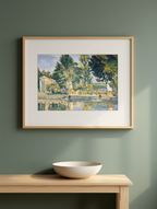 Le Bassin du Jas de Bouffan – Paul Cézanne Poster | Post-Impressionist Landscape Art Print