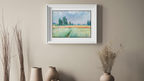 Wheatfield – Claude Monet Poster | Impressionist Landscape Art Print - Hakyarts