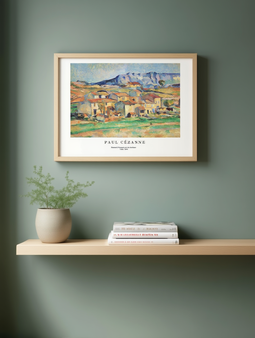 Paul Cézanne  - Hameau à Payennet près de Gardanne Poster