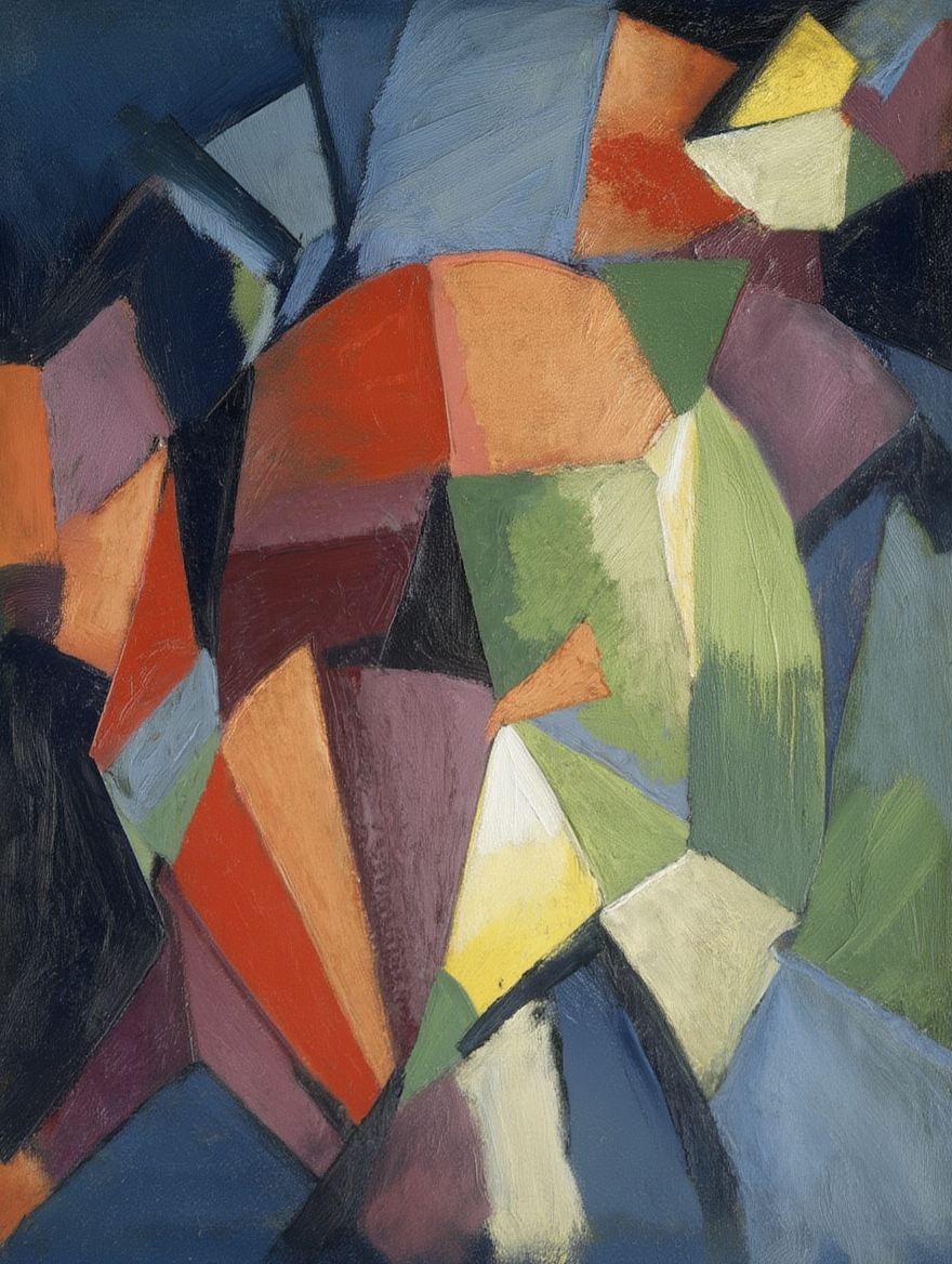 Synchromy (1914) by Morgan Russell – Abstract Modern Art Print - Hakyarts