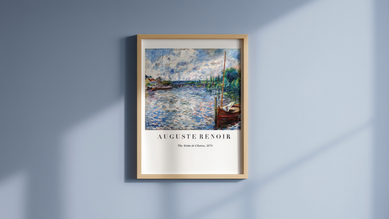 Auguste Renoir - The Seine at Chatou Poster
