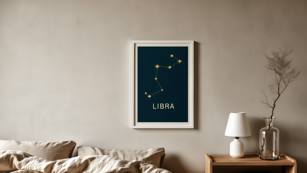 Star Sign Libra Poster | Zodiac Wall Art Print
