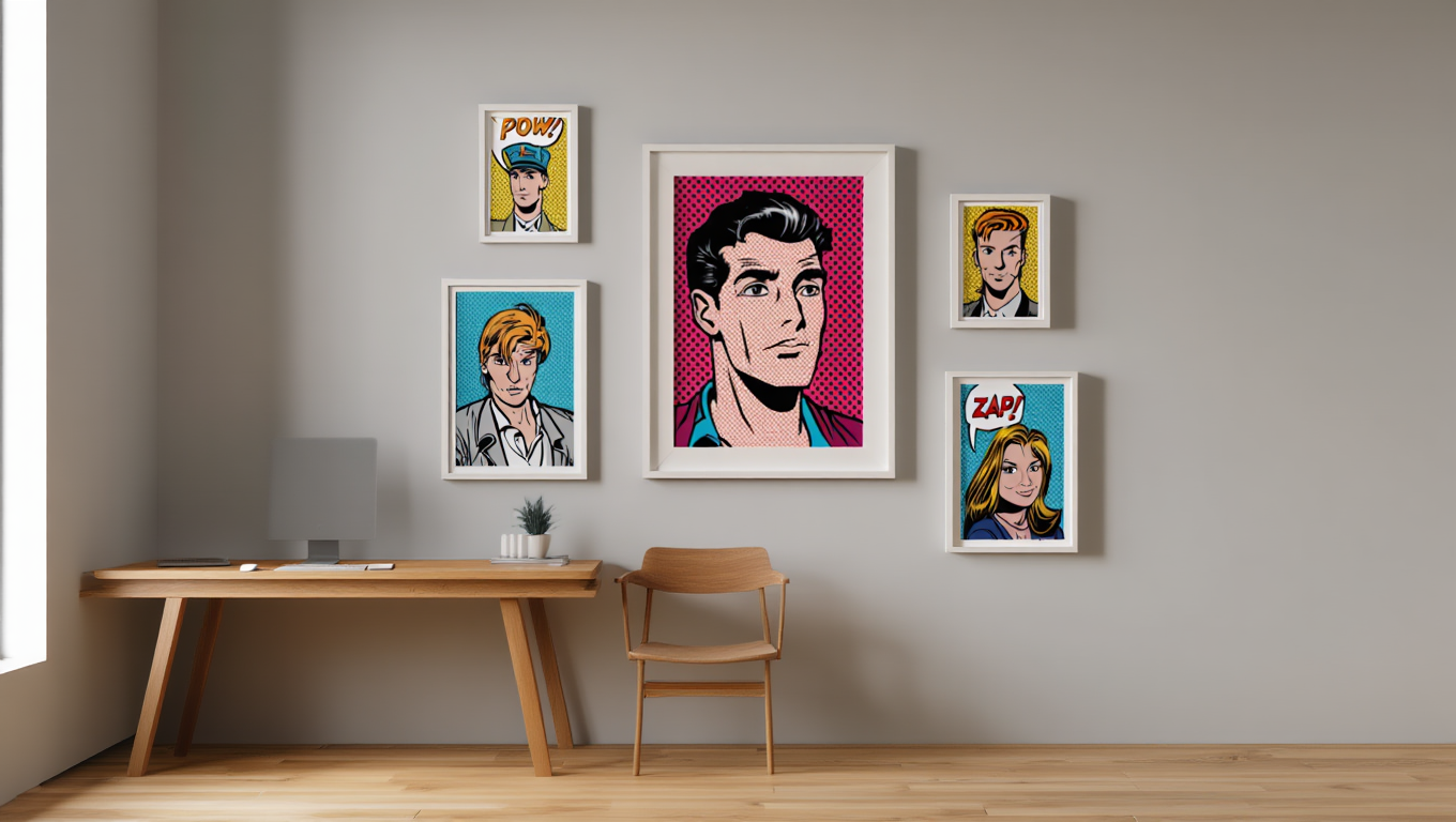 Pop Figures – Set of 5 Figurative Prints