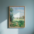 Village sur le Coteau ‘Vallée de Chevreuse’ – Armand Guillaumin Poster | Impressionist Countryside Landscape Art Print