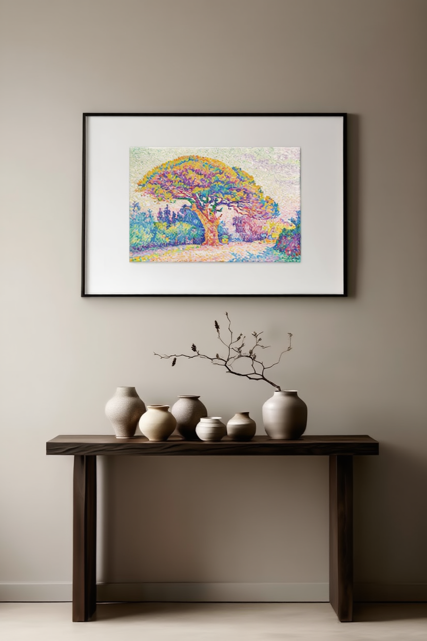 Paul Signac - Fyrretræet ved Saint Tropez | HakyArts