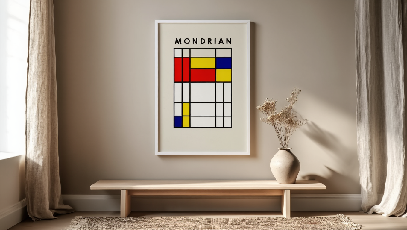 Mondrian – Geometric Abstract Art Print