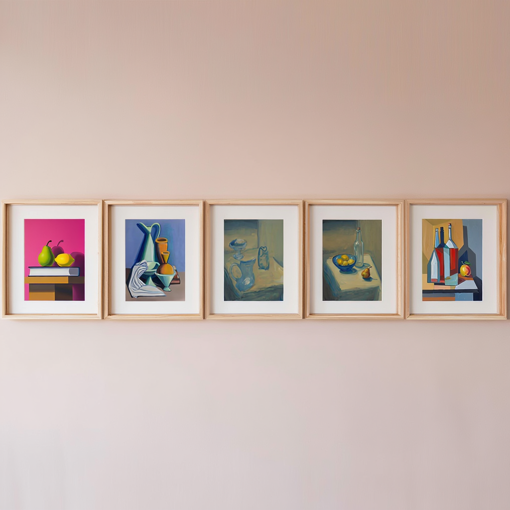 Lundstrøm Contemporary Still Life Quartet – Mix & Match - 5 Prints