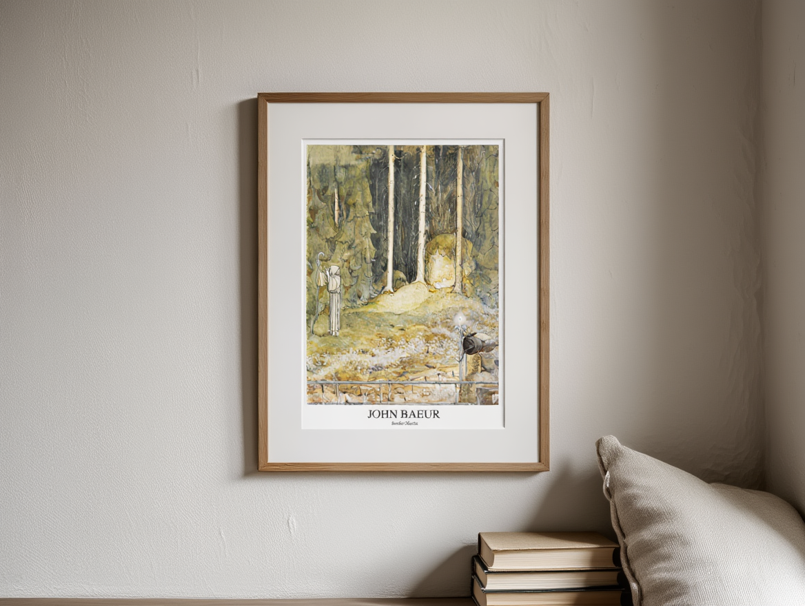 Brother Martin by John Bauer (1913) – Nordic Fairy Tale Illustration