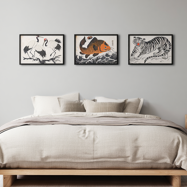 Vintage Japanese Animal Art – Set of 3