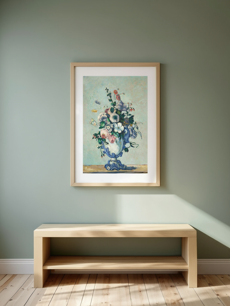 Paul Cézanne - Flowers in a Rococo Vase