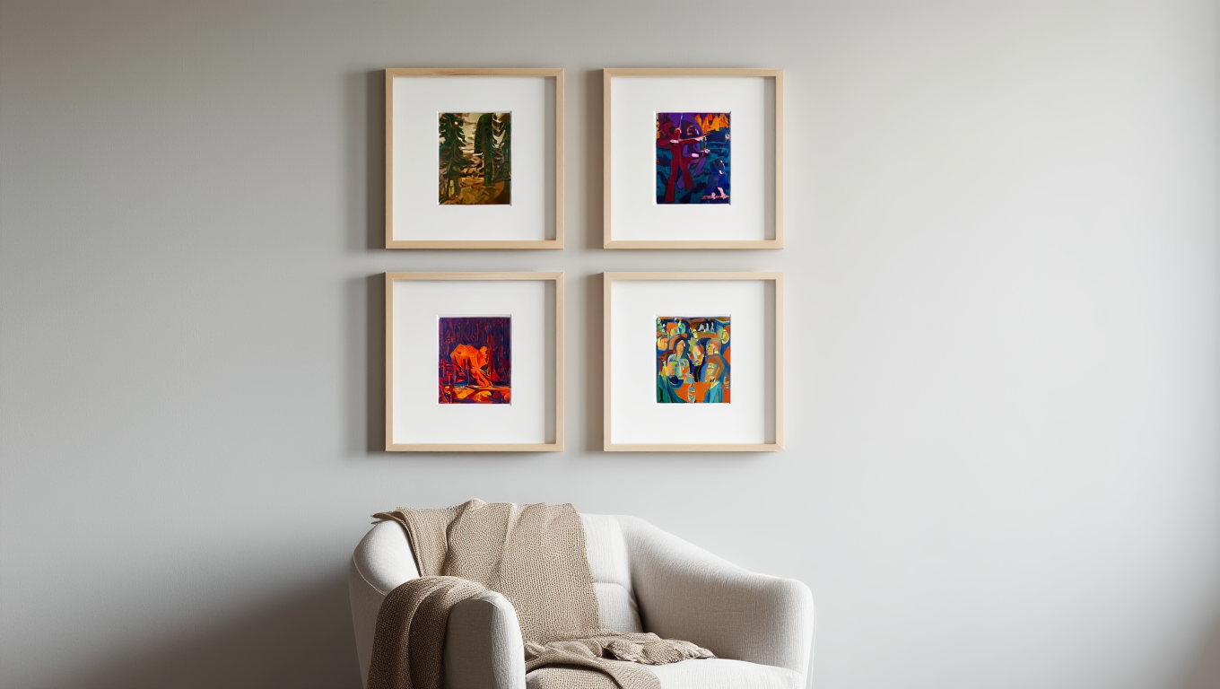 Kirchner Mix and Match 4 Prints — Seaside Expressionist Moments
