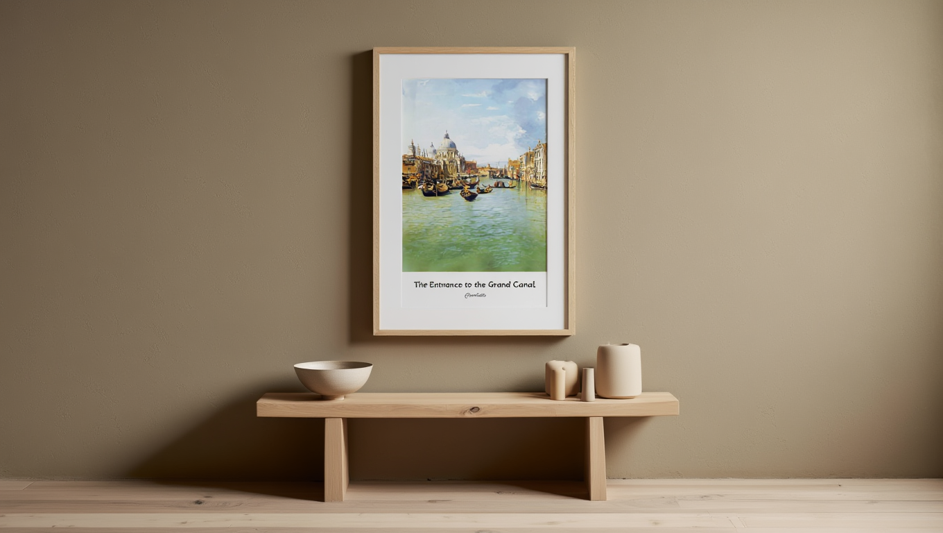 The Entrance To The Grand Canal Venice Poster