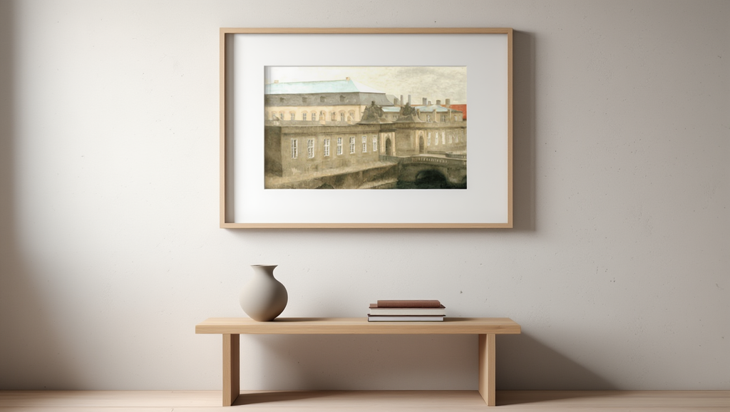 Vilhelm Hammershøi  - View of Christiansborg Palace | HakyArts