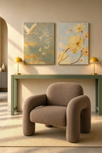 Set of 2 Canvas Prints – Spring Flowers in Blossom & Flying Cranes in Mist | Floral Botanical & Japanese-Inspired Wall Art