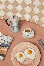 Canvas Print Sunny Side Eggs | Contemporary Food Art Wall Print