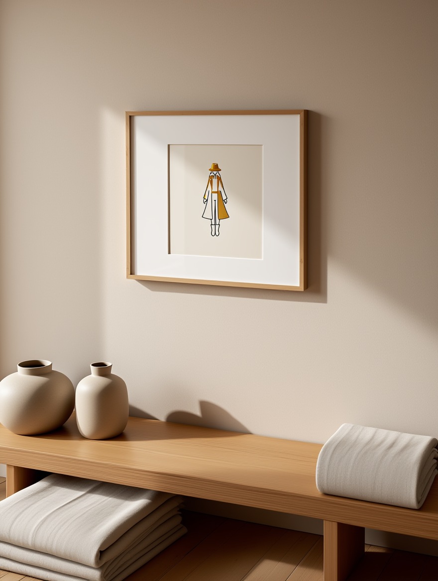 Gilded Minimal – Tiny Figure Fashion Illustration