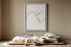 Plakat med fine streger