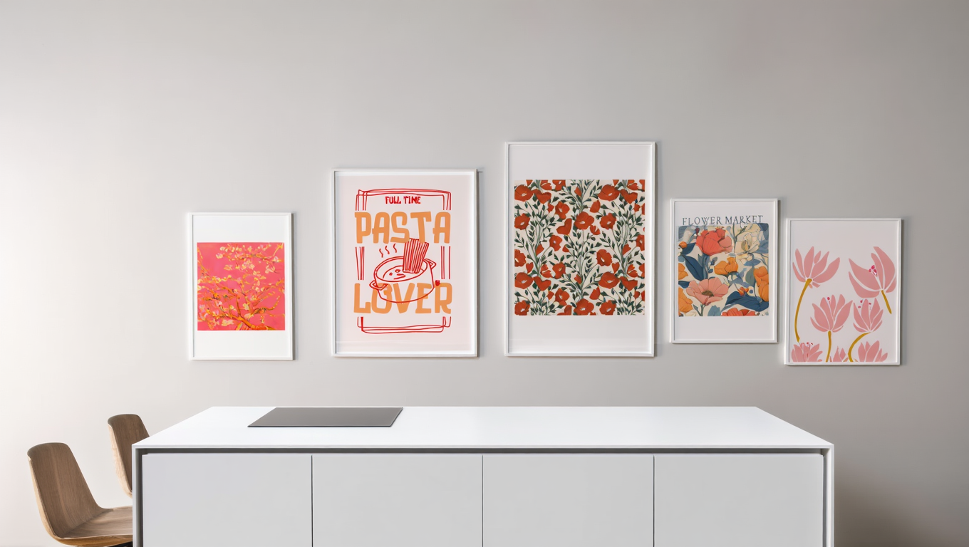 Bloom & Color: 5 Dopamine-Inspired Flower Market Prints