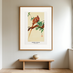 Pheasant in Branch – Ohara Koson Poster | Japanese Nature Art Print - Hakyarts