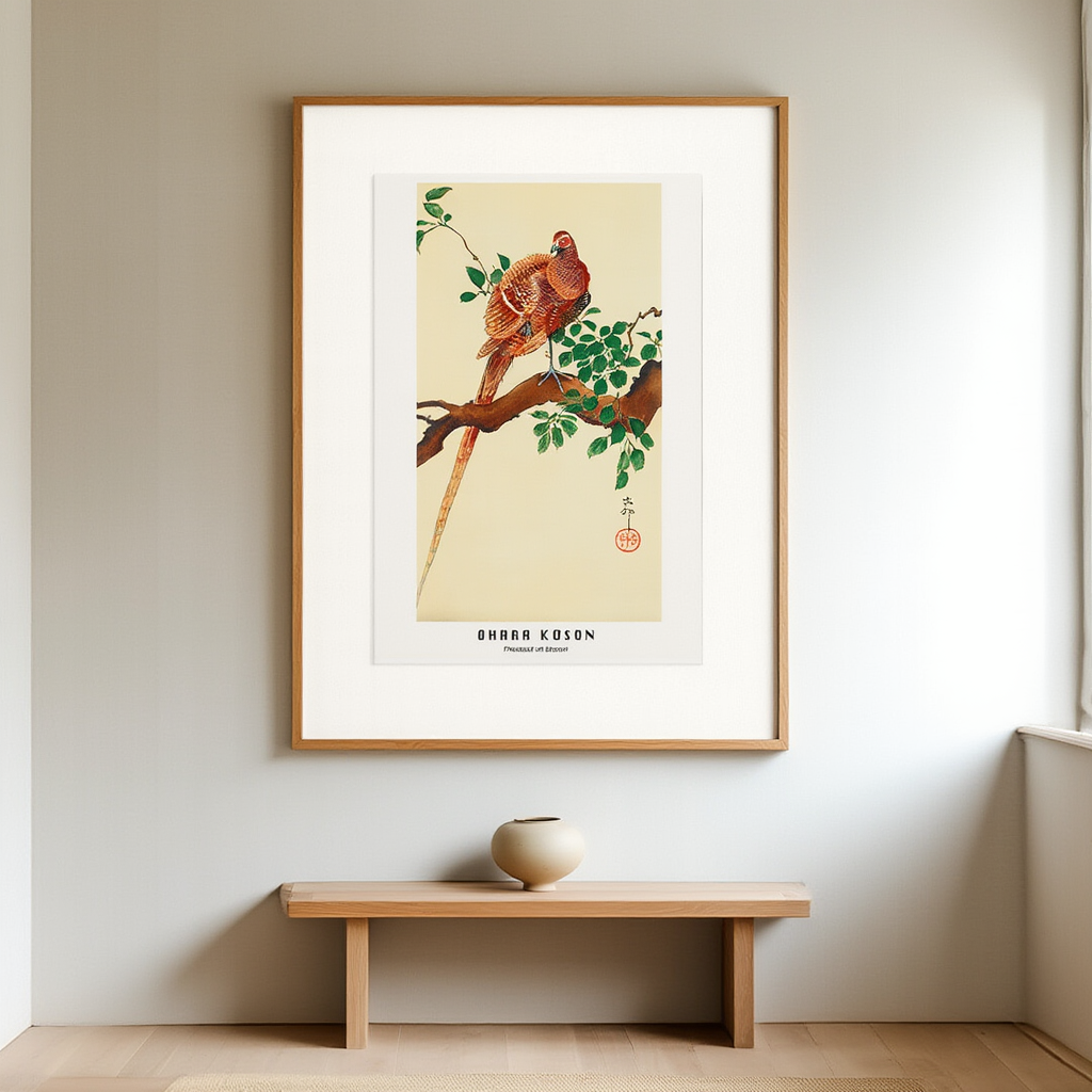 Ohara Koson - Fasan i gren