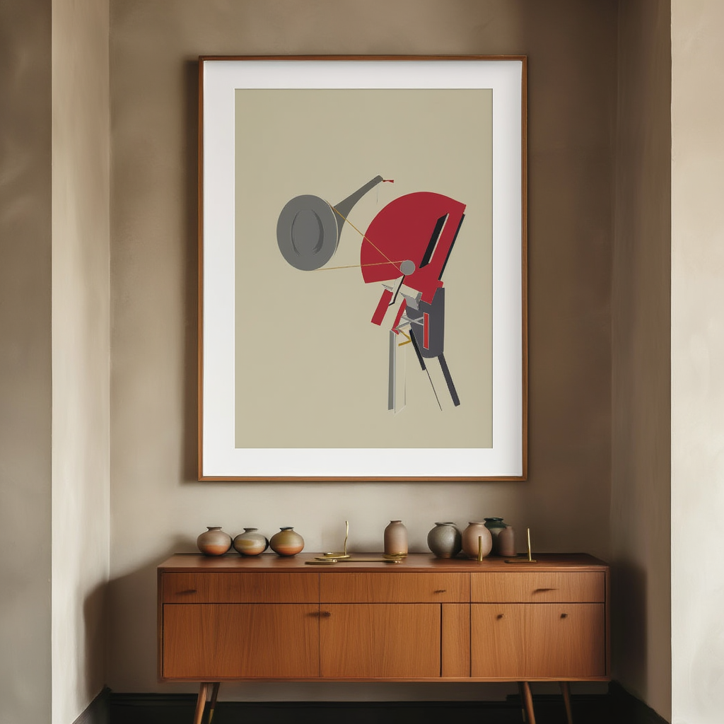 Announcer (Ansager) (1923) by El Lissitzky – Constructivist Modern Art Print